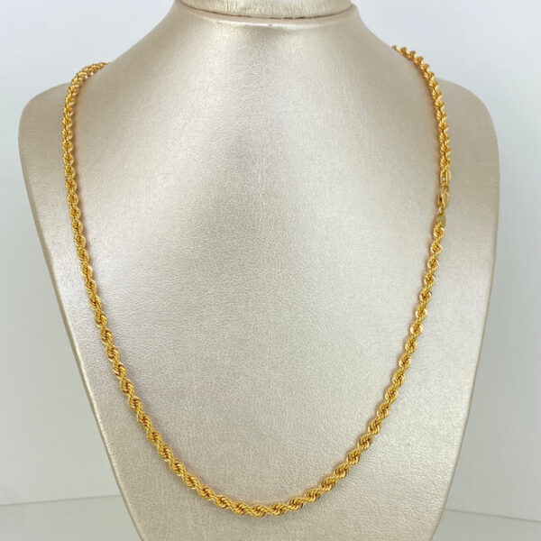 Cadena ● Lazo Oro amarillo 18k +1 / 14,15 Gr / 4,3 mm / 60 Cm - Image 4