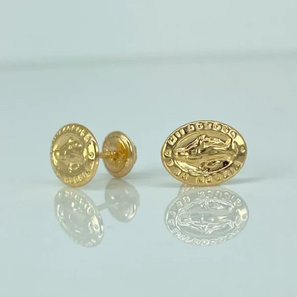 Topos Virgen Milagrosa Oro amarillo 18k 0,8 Gr / 7,5 mm - Image 2