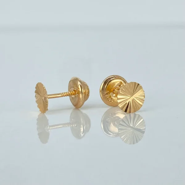 Topos Circulo Diamantado Oro amarillo 18k 0,6 Gr / 5 mm - Image 2