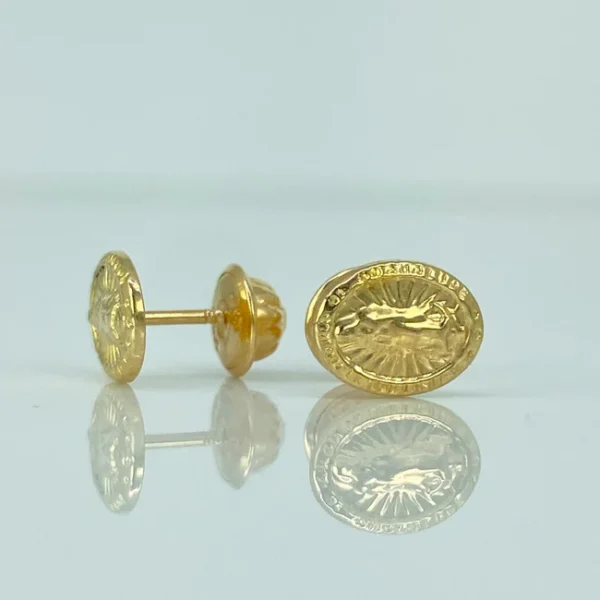 Topos Virgen Guadalupe Oro amarillo 18k 0,75 Gr / 6,5 mm - Image 2