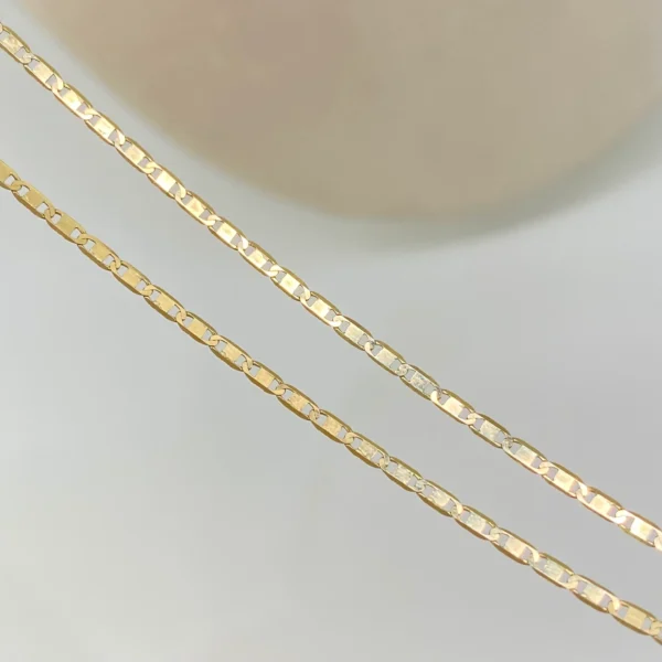 Cadena ● Escalera Plana Oro amarillo 18k 1,7 Gr / 1,2 mm / 40 Cm - Image 2