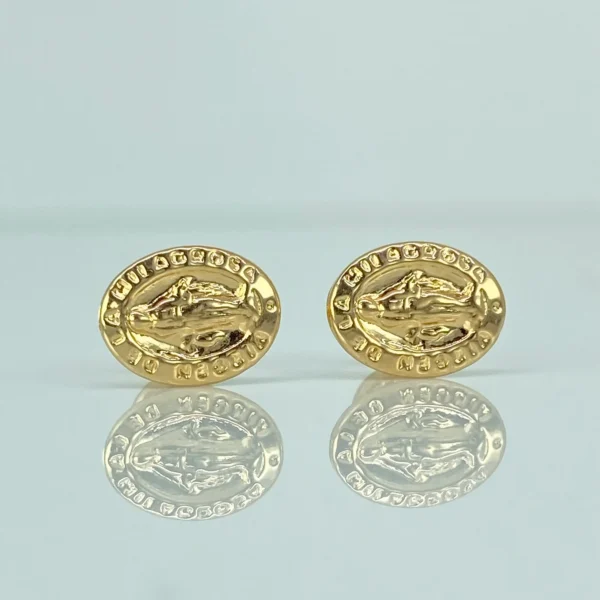 Topos Virgen Milagrosa Oro amarillo 18k 0,8 Gr / 7,5 mm - Image 3