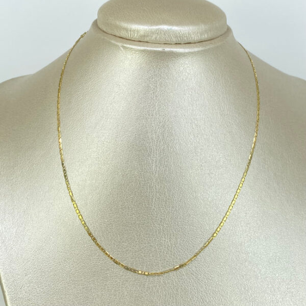 Cadena ● Escalera Plana Oro amarillo 18k 1,7 Gr / 1,2 mm / 40 Cm - Image 4