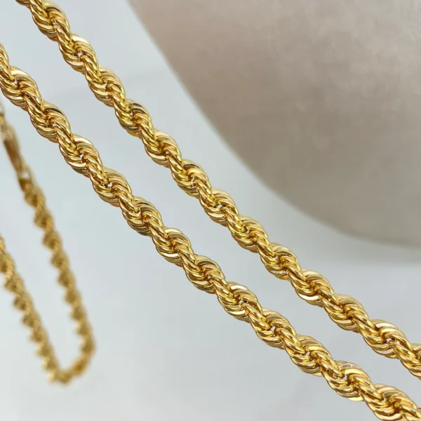 Cadena ● Lazo Oro amarillo 18k +1 / 14,15 Gr / 4,3 mm / 60 Cm - Image 3