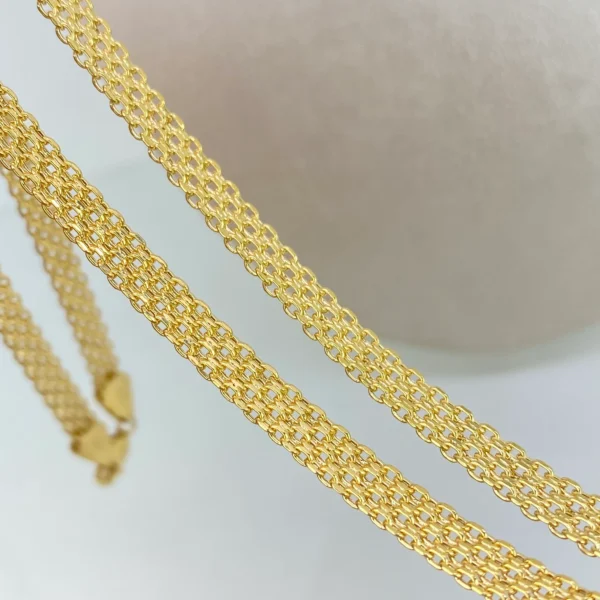Cadena ● China Oro amarillo 18k 12,15 Gr / 5,2 mm / 60 Cm - Image 2
