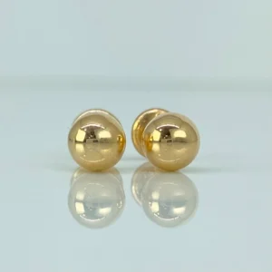 Topos Bola Lisa Oro amarillo 18k 0,64 Gr / 6 mm