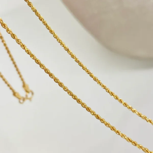 Cadena ● Lazo Oro amarillo 18k +1 / 1,45 Gr / 1,2 mm / 45 Cm - Image 2