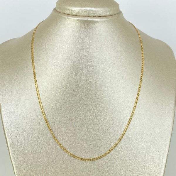Cadena ● Cubana Oro amarillo 18k 1,6 Gr / 2 mm / 45 Cm - Image 4