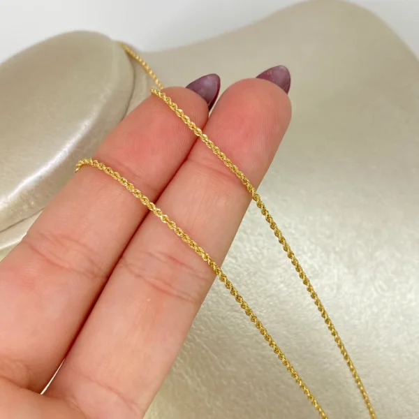 Cadena ● Lazo Oro amarillo 18k +1 / 1,45 Gr / 1,2 mm / 45 Cm - Image 3